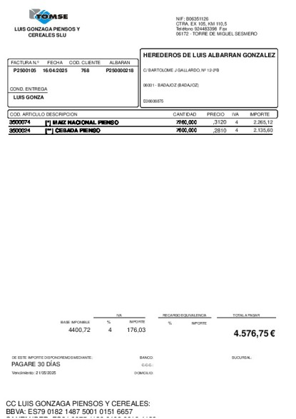 P25-000105-HEREDEROS DE LUIS ALBARRAN GONZALEZ
